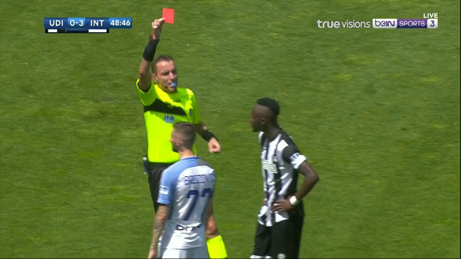 Udinese - Inter: Thẻ đỏ nghiệt ngã, sống lại hy vọng top 4 - 1