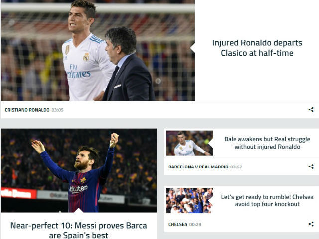 Đại chiến Siêu kinh điển: Báo chí choáng Messi ”đầu gấu”, khen Zidane dám dùng Ronaldo