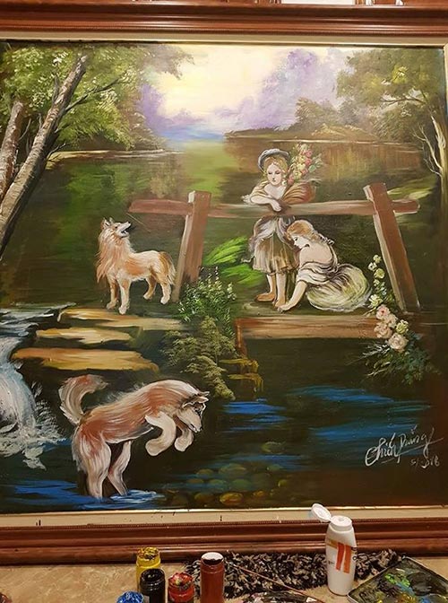 Bất ngờ với tài vẽ tranh của diễn viên hài Chiến Thắng - 6