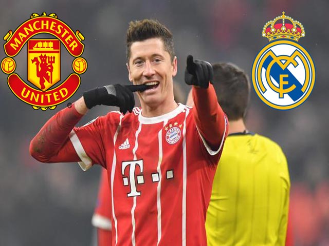 Lewandowski nổi loạn, Bayern chán nản: MU-Real đấu giá 90 triệu euro