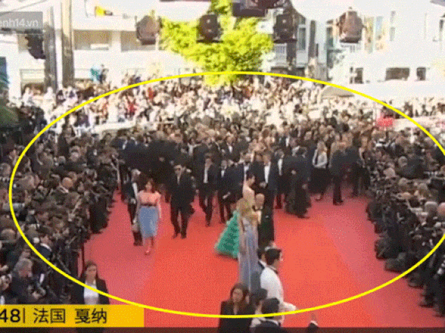 Sao Hoa ngữ “dày mặt” tạo dáng trên thảm đỏ Cannes