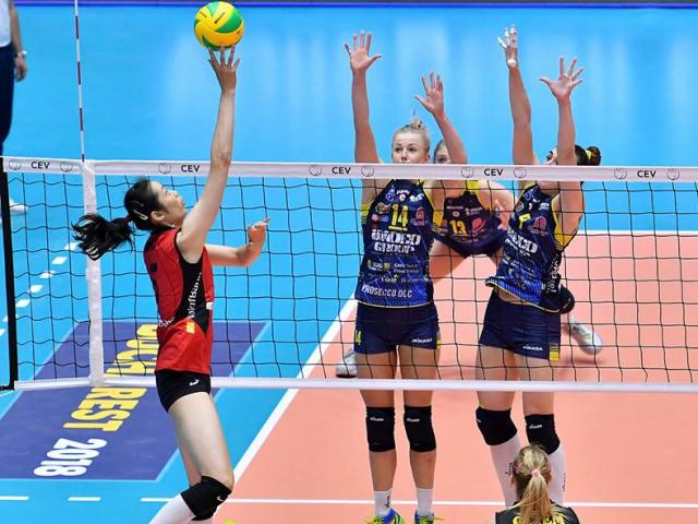 Thể thao - Chân dài bóng chuyền Trung Quốc ghi điểm "hủy diệt": Giật cúp C1 nữ châu Âu