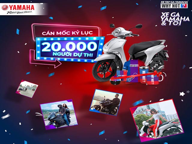Xe máy - Xe đạp - Cuộc thi "Xe ga Yamaha và Tôi" lập kỷ lục với hơn 20.000 người tham gia