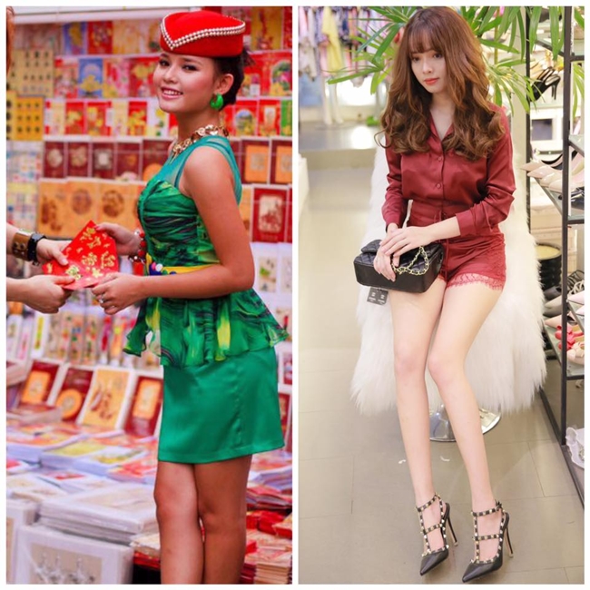 Những hình ảnh so sánh ngày ấy - bây giờ của cô nàng sinh năm 1991 nhận được nhiều phản hồi tích cực của người hâm mộ.