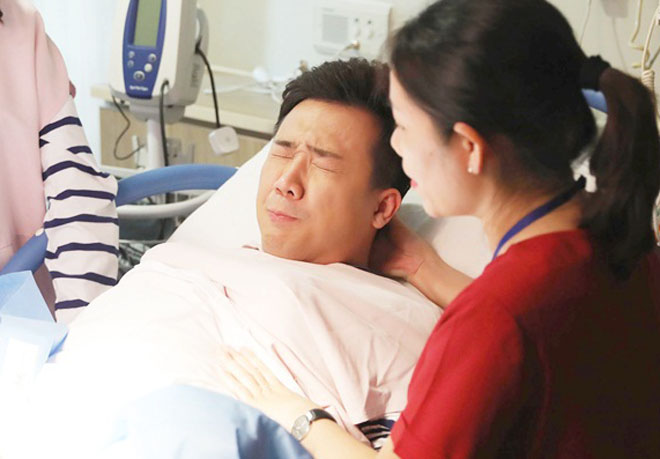 Trường Giang đau đớn tái mặt khi thử mang bầu, sinh con - 8