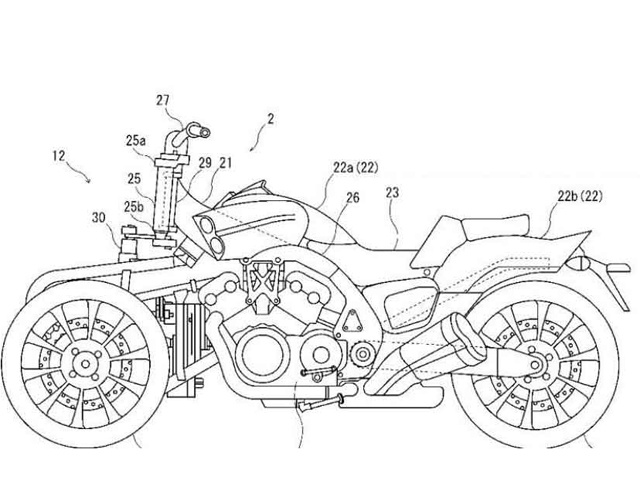 Yamaha sẽ phát triển ”ma tốc độ” VMAX 3 bánh?