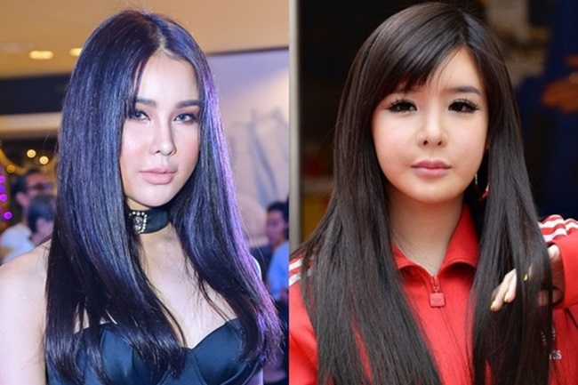 Khoảng thời gian Diệp Lâm Anh lạm dụng việc phẫu thuật thẩm mỹ, cô được so sánh với nữ ca sĩ Park Bom của Hàn Quốc.