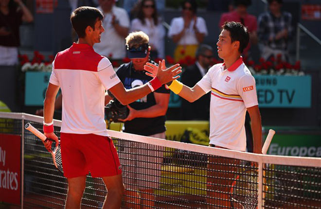 Djokovic - Nishikori: Đôi công mãn nhãn, hẹn gặp Nadal (Tứ kết Rome Masters) - 1