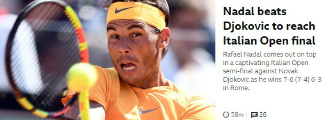 Nadal phục hận Djokovic: Báo chí ngợi ca &#34;giấc mơ&#34; thành Rome thứ 10 - 1