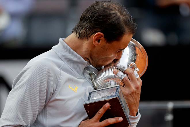 Nadal vô địch Rome Masters: Thừa nhận may mắn, vẫn &#34;ngạo nghễ&#34; trên đỉnh thế giới - 1