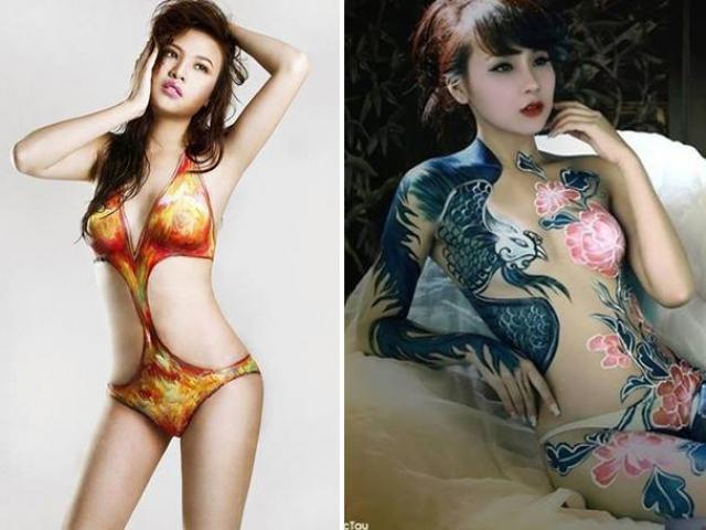 Bạn gái Cường Đô La, Lê Kiều Như sẵn sàng nude vẽ body painting