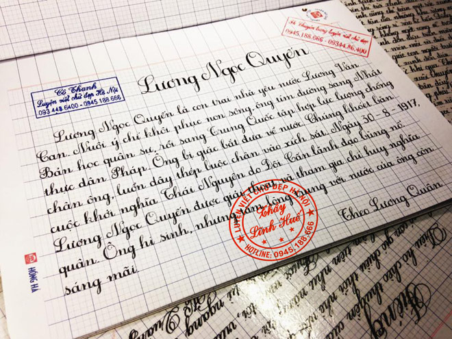 Lớp luyện viết chữ đẹp và rèn viết nhanh giữa lòng Hà Nội - 1