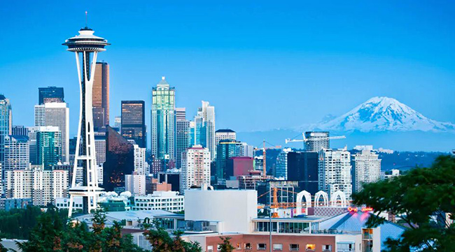 Seatle, Hoa Kỳ: Điểm nổi bật, Trung Tâm Columbia (286m), Quảng Trường Two Union (226m), Tòa thị chính Seatle (220m).