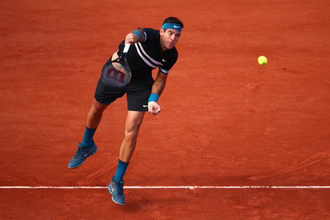 Roland Garros ngày 3: Del Potro ngược dòng, chạm mốc 80 - 1