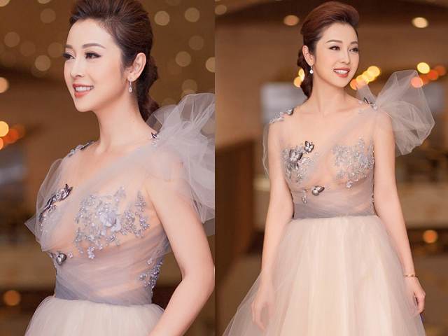 Người mẫu - Hoa hậu - Jennifer Phạm gợi cảm "hết nấc" với váy màu nude mỏng tang