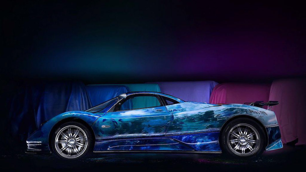 Siêu xe Pagani Zonda trở thành tác phẩm nghệ thuật di động - 4