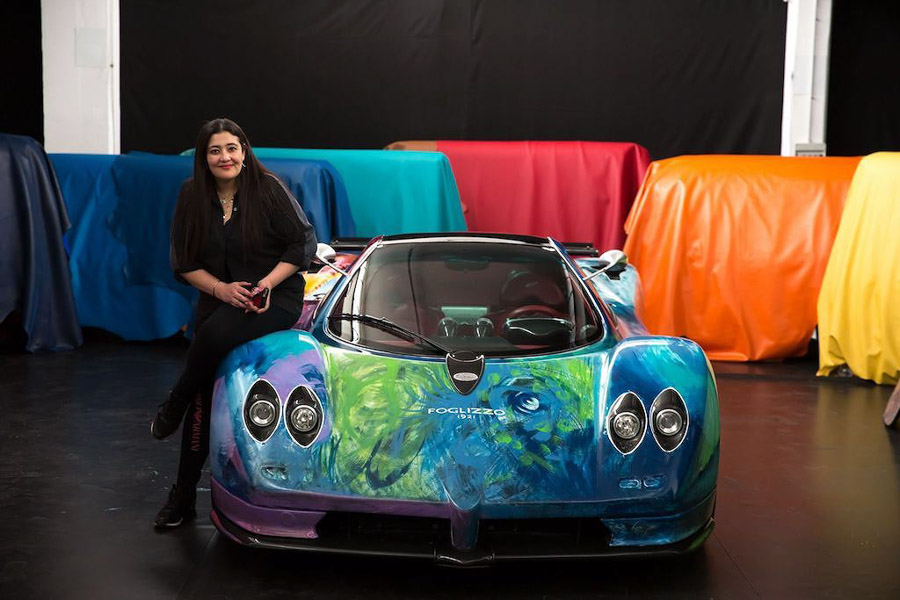 Siêu xe Pagani Zonda trở thành tác phẩm nghệ thuật di động - 1