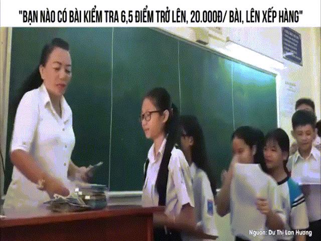 Bạn trẻ - Cuộc sống - Xôn xao cô giáo thưởng tiền cho học sinh đạt điểm cao