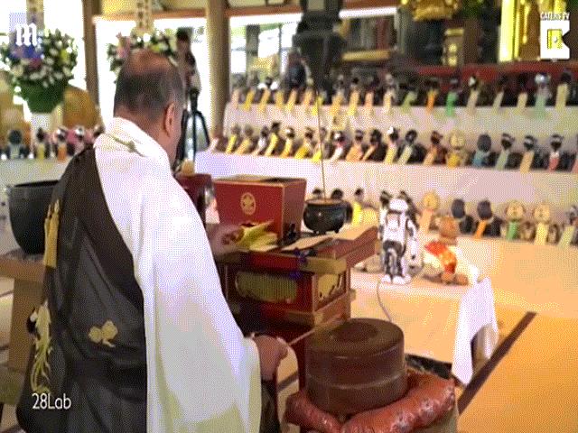 Phi thường - kỳ quặc - Bên trong ngôi đền Nhật làm tang lễ cho hàng trăm robot