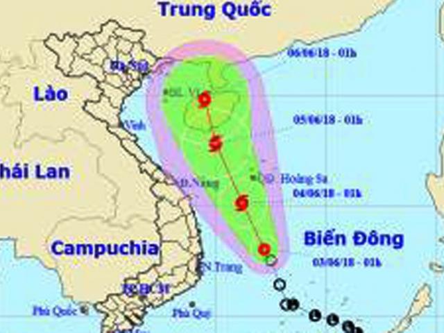 Tin tức trong ngày - Áp thấp mạnh lên thành bão đang chạy dọc biển miền Trung