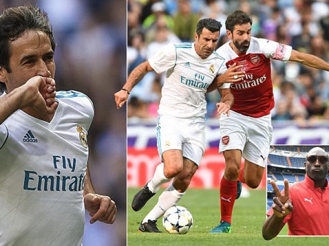 Bóng đá - Huyền thoại Real đấu Arsenal: Raul săn bàn tuyệt đỉnh, Figo đảo chân như xiếc