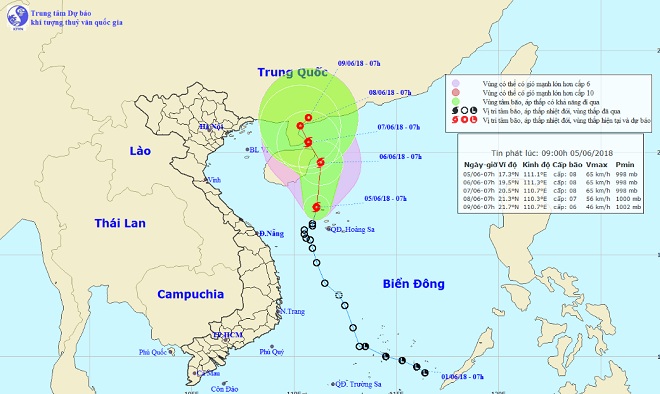 Biển Đông hứng bão số 2, gió giật điên cuồng ở quần đảo Hoàng Sa - 1