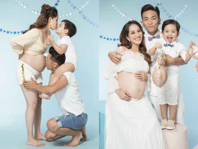 Đời sống Showbiz - Phan Hiển quỳ gối hôn bụng bầu 8 tháng của Khánh Thi