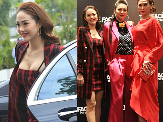 Người mẫu - Hoa hậu - Minh Hằng mặc váy bó chẽn, sexy áp đảo Thanh Hằng, Võ Hoàng Yến