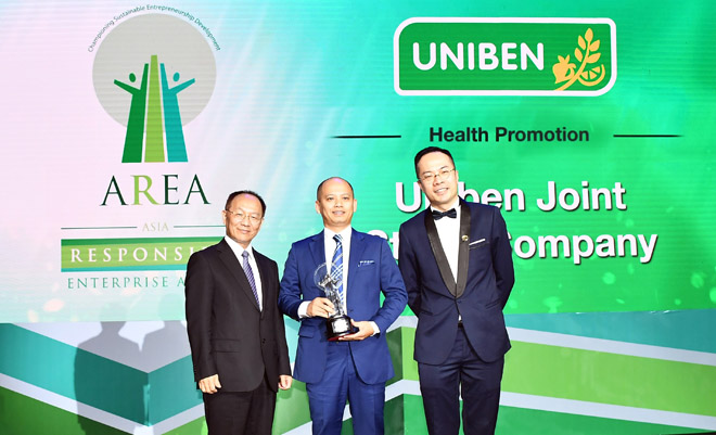 UNIBEN vinh dự nhận giải thưởng danh giá &#34;Doanh nghiệp Trách nhiệm châu Á&#34; 2018 - 1