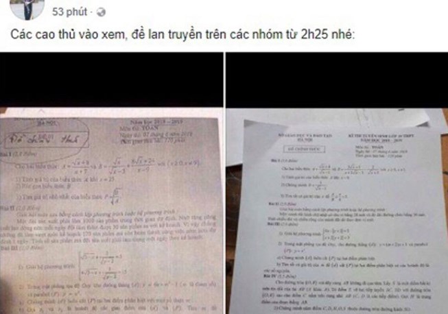 Tạm giữ thầy giáo để lọt đề Văn, Toán ra ngoài - 1