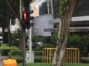 Thế giới - Video 10 vệ sĩ chạy bộ theo xe chở ông Kim Jong-un ở Singapore