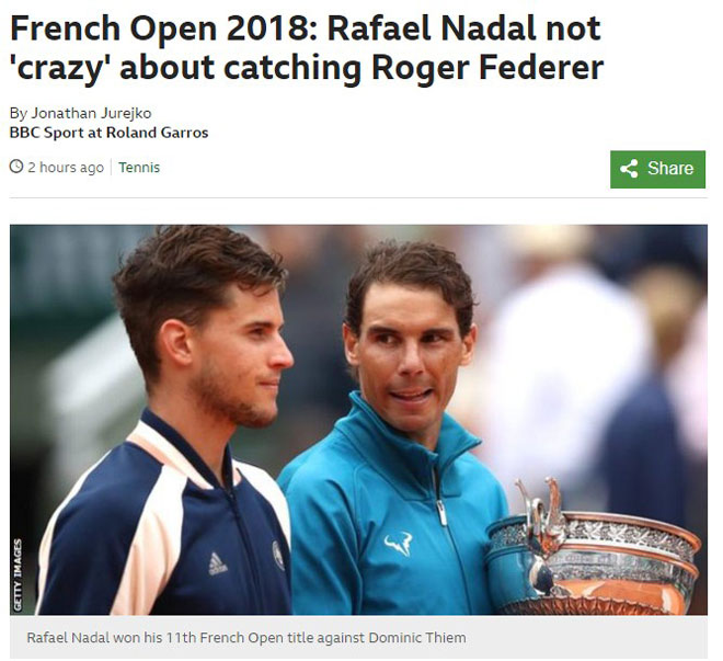 Nadal tạo kỳ tích Roland Garros: Thế giới cúi đầu, báo chí tin bắt kịp Federer - 1