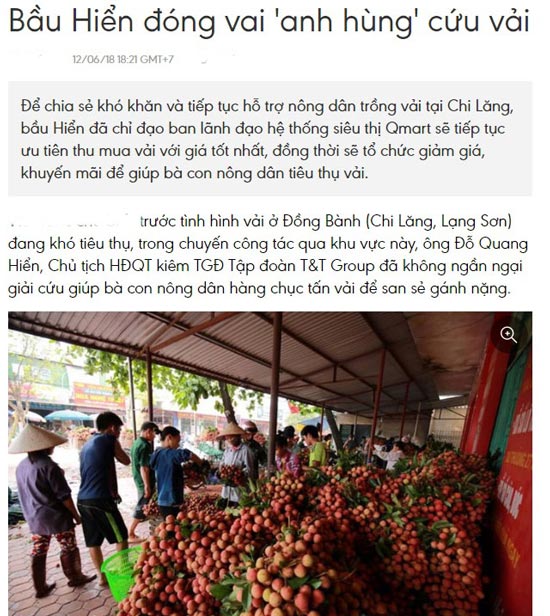 Có cần Bầu Hiển đóng vai &#34;anh hùng&#34; giải cứu vải thiều? - 2