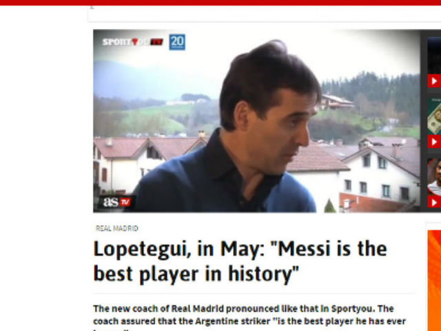 Real chọn Lopetegui: Báo TBN sốc nặng, bóc ”phốt” khen Messi hơn Ronaldo