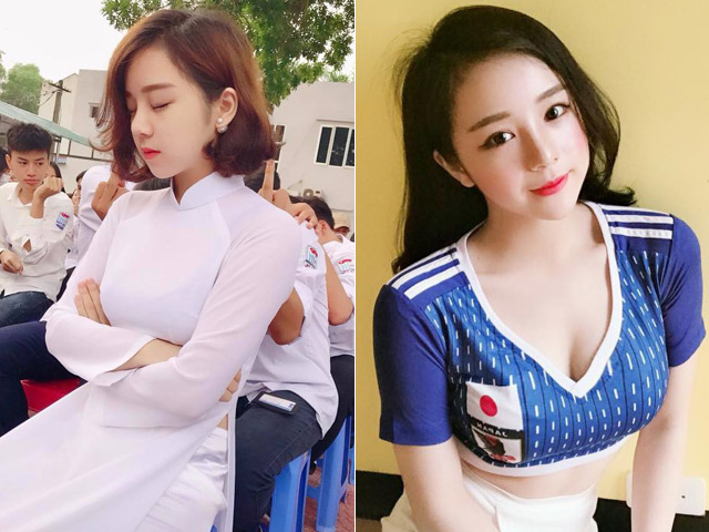 Bạn trẻ - Cuộc sống - "Hot girl ngủ gật" nóng bỏng cổ vũ đội tuyển Nhật tại World Cup 2018