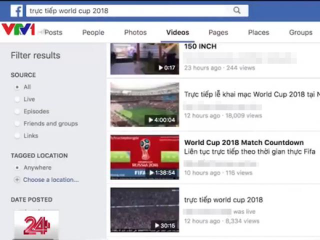 VTV đã xử lý bao nhiêu trường hợp vi phạm bản quyền World Cup 2018?
