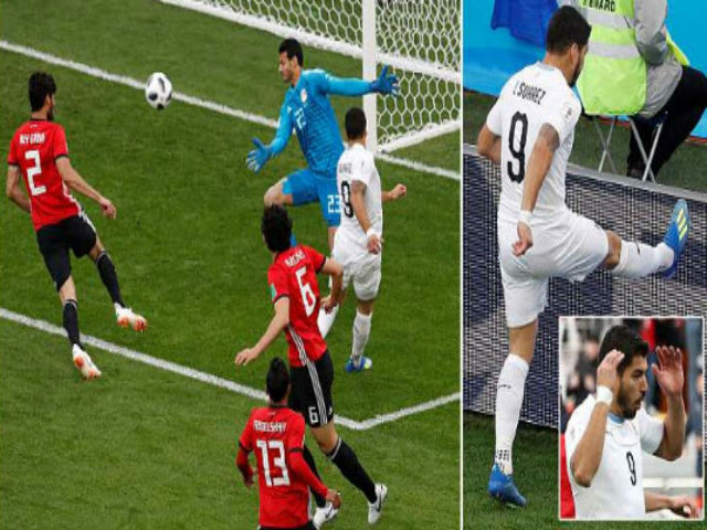 Uruguay đấu Ai Cập: Suarez dứt điểm "thảm họa", Salah "giật mình" thon thót