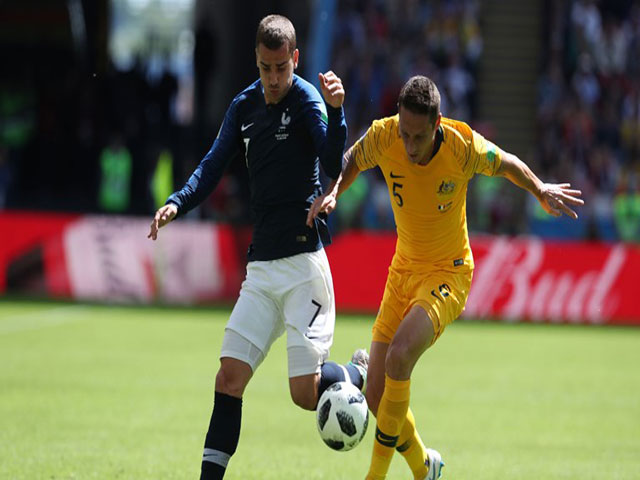 Pháp - Australia: Giằng co kịch tính, hiệp 1 bế tắc (World Cup 2018)