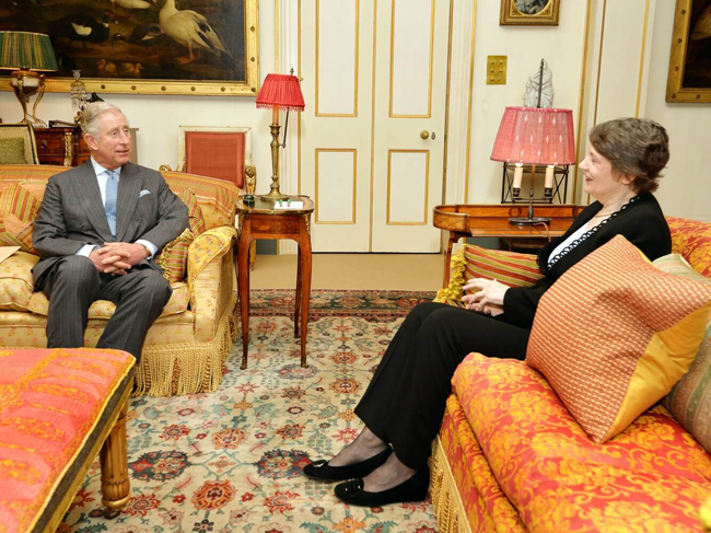 Hoàng tử Charles gặp Helen Clark, cựu Thủ tướng New Zealand tại Clarence