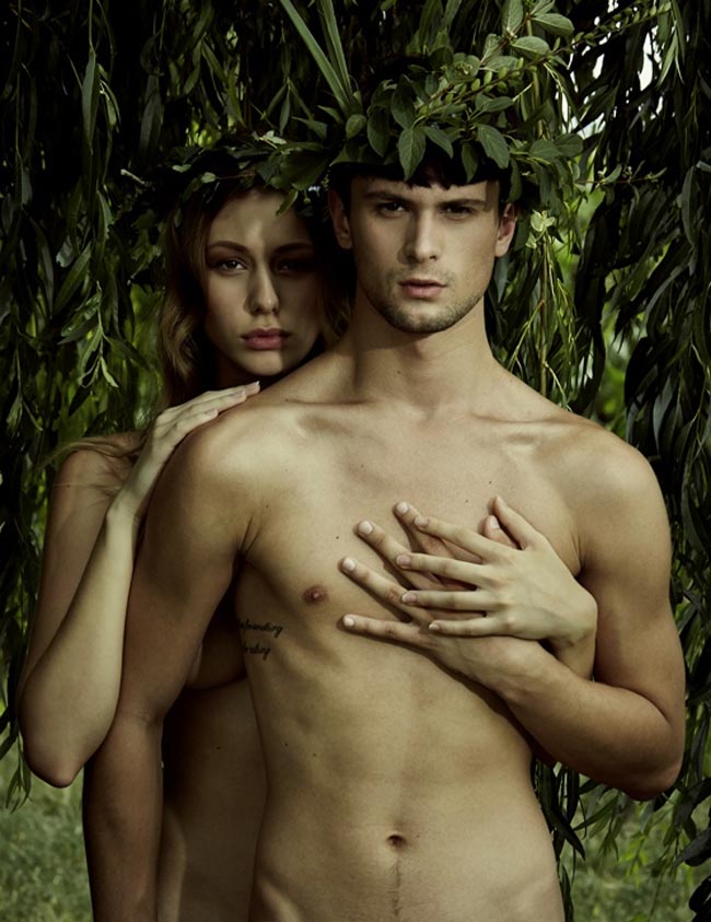 Trong Next Top Áo mùa 6, vòng 11, thí sinh nam và nữ phải hóa thân thành Adam và Eva.
