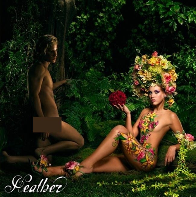 Thí sinh nude, chỉ vẽ cơ thể trong một phần thi của Next Top Mỹ cũng từng bị một số ý kiến chê phản cảm.