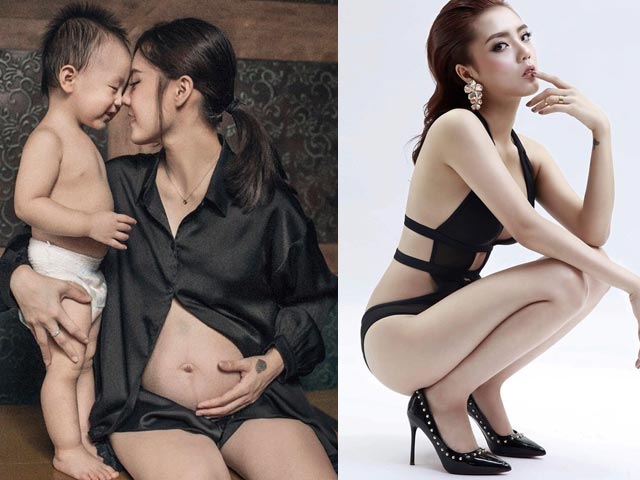 Làm đẹp - Lâm Á Hân vừa bế con vừa tập "ngồi xổm" để giữ dáng thon đẹp