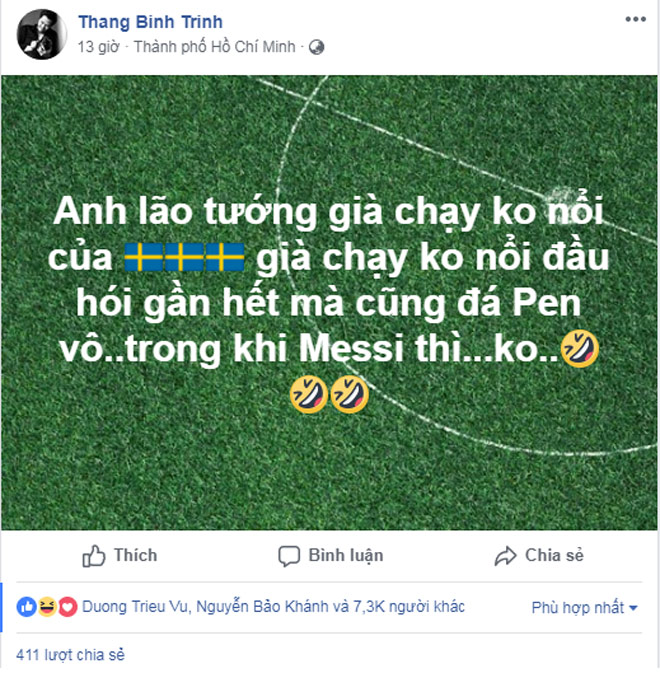 Tranh cãi nảy lửa khi Trịnh Thăng Bình chê Messi không bằng lão tướng - 1