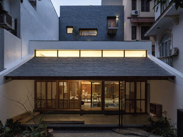 Tài chính - Bất động sản - Nhà hình phễu gần Hồ Tây gây tò mò với kiến trúc “có 1 không 2”