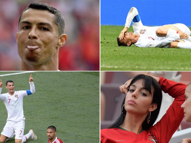 Ronaldo rực sáng World Cup, bồ xinh ”bốc lửa” trợ chiến từ khán đài