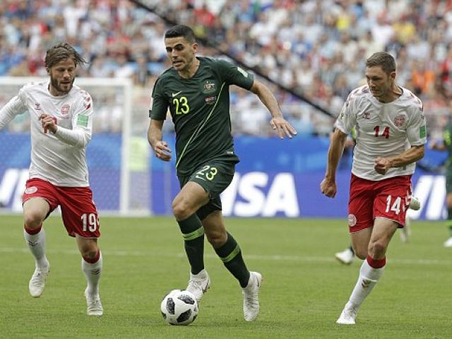 Đan Mạch - Australia: Siêu phẩm mở điểm, trọng tài ”gây bão” (World Cup 2018)