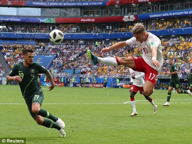 Bóng đá - Chi tiết Đan Mạch - Australia: "Thót tim" đến tận phút bù giờ (KT)