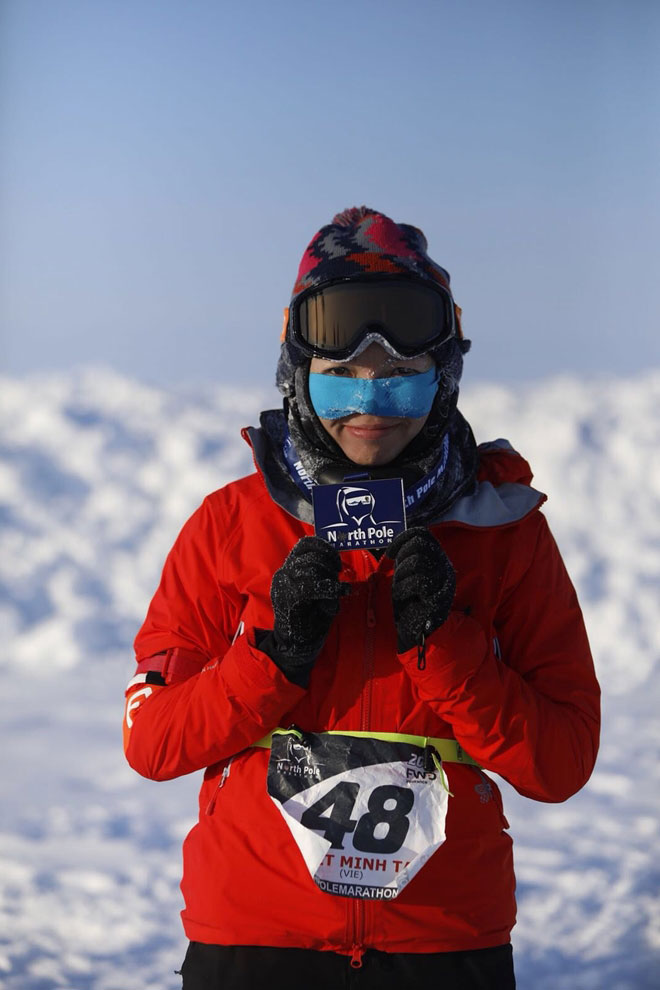 Người phụ nữ Việt Nam đầu tiên chạy marathon ở Bắc Cực - 2