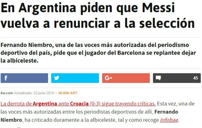 Argentina thua sốc World Cup: &#34;Báo nhà&#34; ép Messi rời tuyển, triều đại sụp đổ - 1