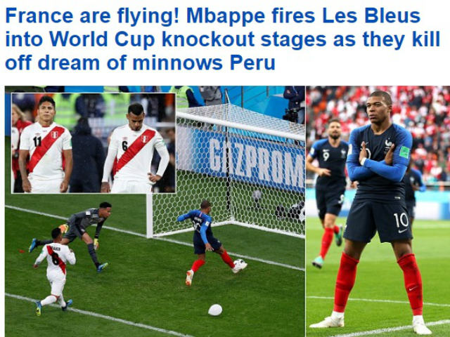 Bóng đá - Pháp thắng nhọc Peru: Quê nhà chê tơi tả, báo chí thế giới vẫn đưa "lên mây"